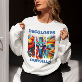 DeColores Cursillo Penseldrag Tupp Kors Duva T Shirt