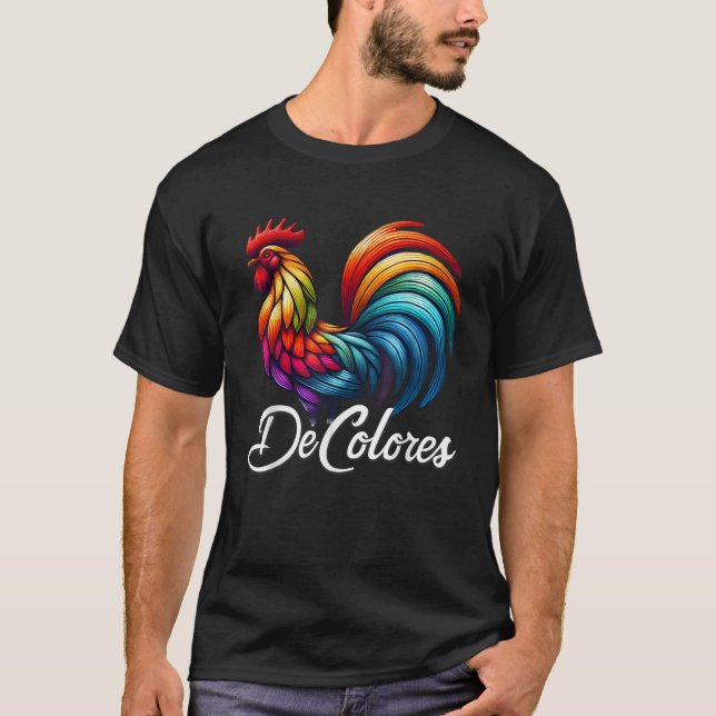 DeColores Cursillo Rainbow Tupp katolik T Shirt (Framsida)
