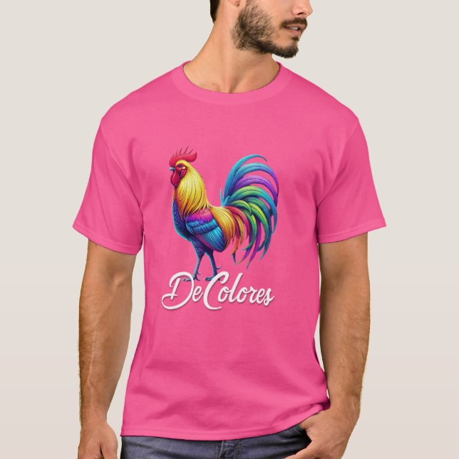 DeColores Cursillo Rainbow Tupp katolik T Shirt (Framsida)