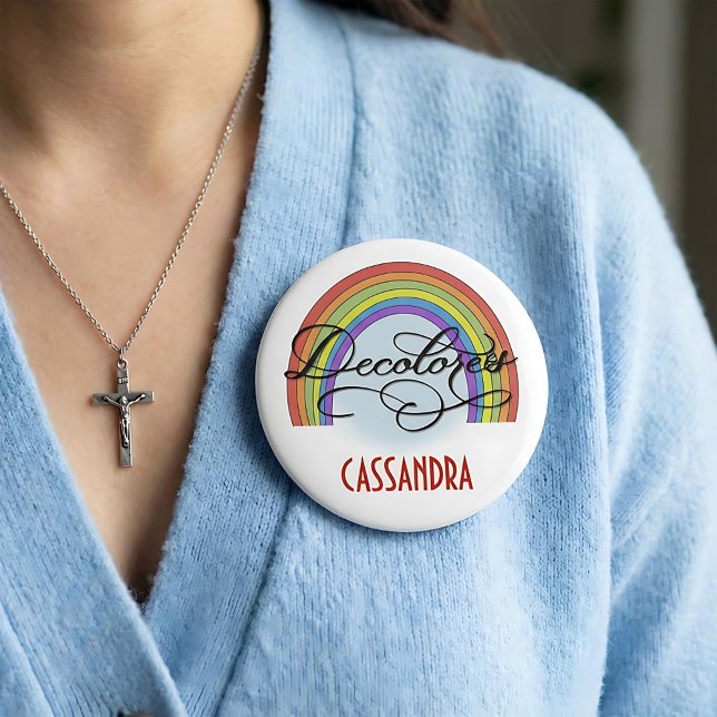 DeColores Cursillo Regnbågs Tro Religion Knapp (Skapare uppladdad)