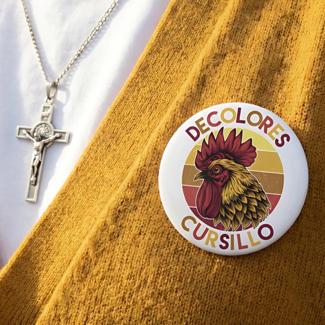 DeColores Cursillo-tupp med slitna solnedgångar Knapp (Skapare uppladdad)