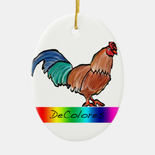 DeColores tupp Julgransprydnad Keramik