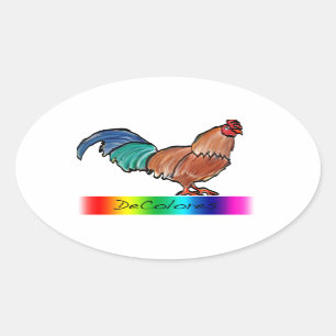 DeColores Tupp Ovalt Klistermärke