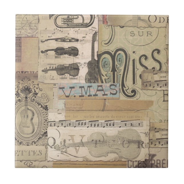 Decopauge musik kakelplatta (Framsidan)