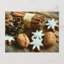 Décor de Noël noix cannelle étoile Vykort
