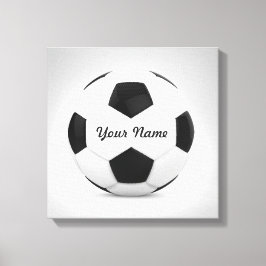 Decor Soccer Ball Personlig Namn Canvastryck