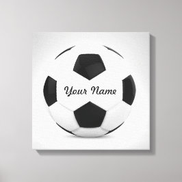 Decor Soccer Ball Personlig Namn Canvastryck