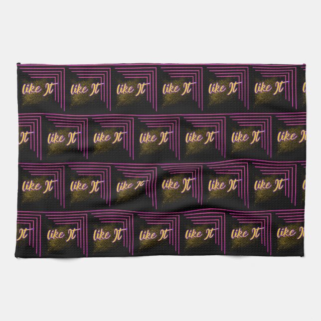 Décor Vibrant Kitchen Towel Designs on Zazzle Kökshandduk (Horisontell)