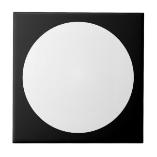 Décor vintage ronds blancs sur fond noir kakelplatta