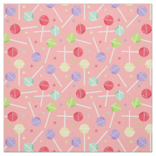 Decora Kei Pastel Candy Lollipops Mönster Tyg