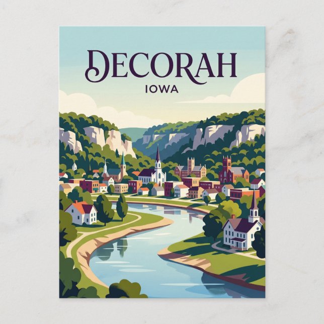 Decorah USA Vykort (Framsida)