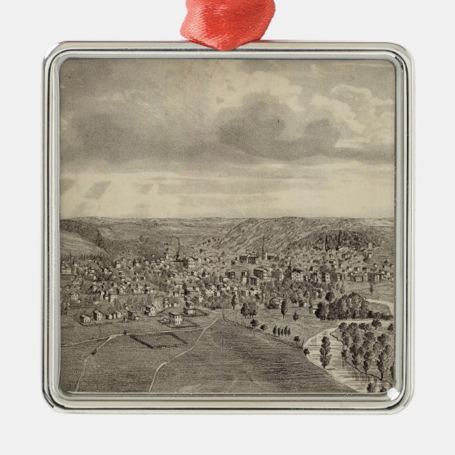 Decorah Winnesheik Co, Iowa Julgransprydnad Metall (Framsidan)