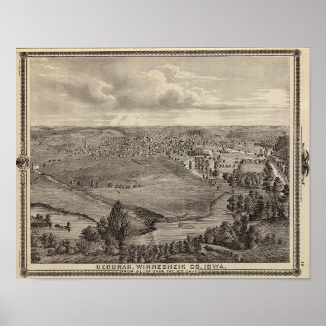 Decorah, Winnesheik Co, Iowa Poster (Framsidan)