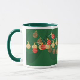 Decorated Christmas tree mug Mugg