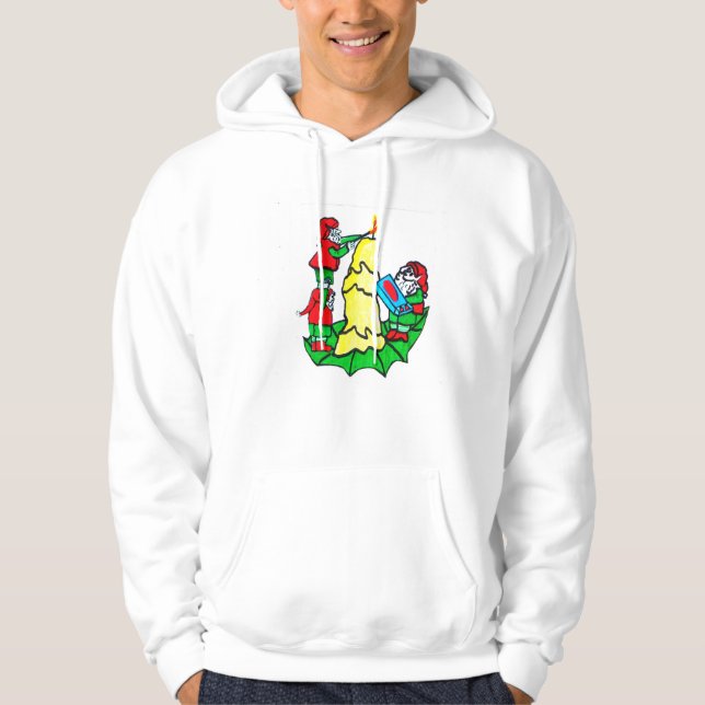 DECORATING ELVES hoodie (Framsida)