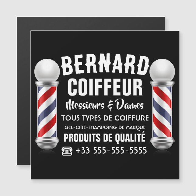 Décoration de salon de coiffure (Fram/baksida)