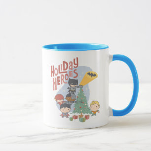 Decoration från Justice League Chibi Helgdag Träd Mugg