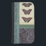 Decorativ fjäril Brocade av Vision Studio Galaxy S4 Plånboksfodral<br><div class="desc">Den här dekorativa brokaddesignen av Vision Studio har blommigt-utskrifter i separata block. Den bruna bakgrunden i det block som innehåller fjärilarna står i skarp kontrast till mörkens färgning. Beställ ditt exemplar nu!</div>