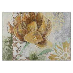 Decorativ Fresco-design med lobe-blomma