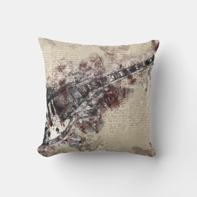 Decorativ fyllning för musikgrunge kudde (Framsida)