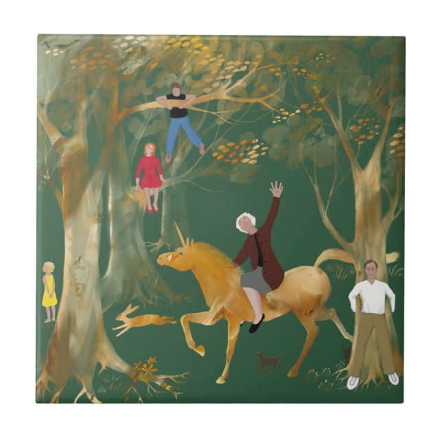 Decorativ keramik kakelplatta (Framsidan)