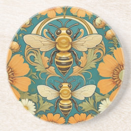 Decorativ keramik Tile art nouveau Humla Underlägg