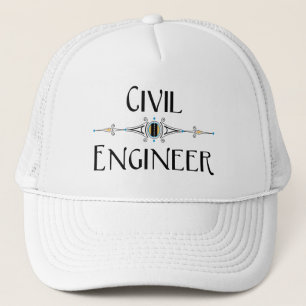 Decorativ linje för civil Ingenjör Keps