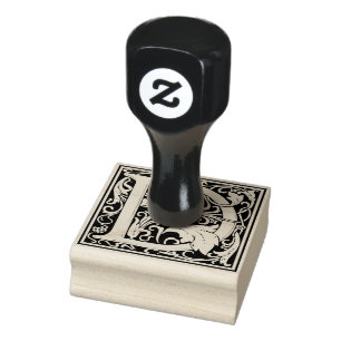 Decorativ Monogram Brev D Stämpel
