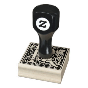 Decorativ Monogram Brev R Stämpel