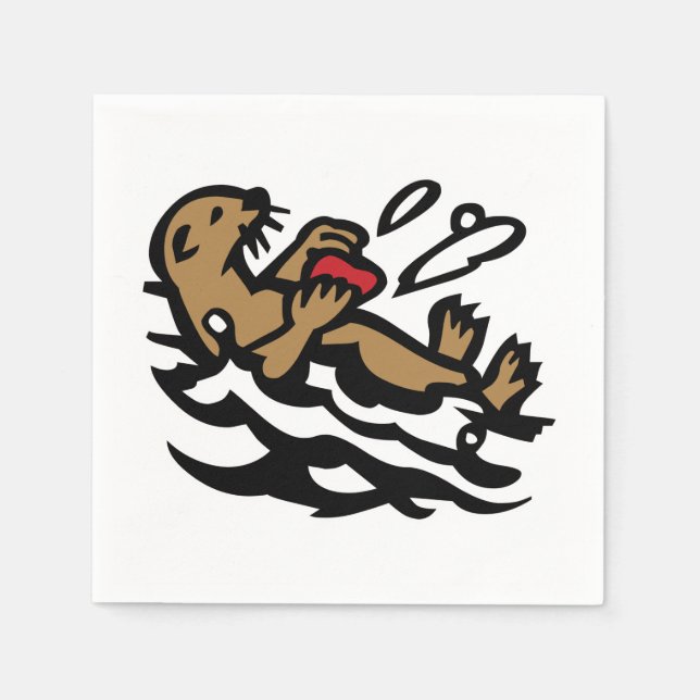 Decorativa träslag pappersservett (Framsidan)