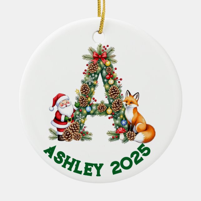 Decorative alphabet A reindeer Ornament ginger men (Framsidan)
