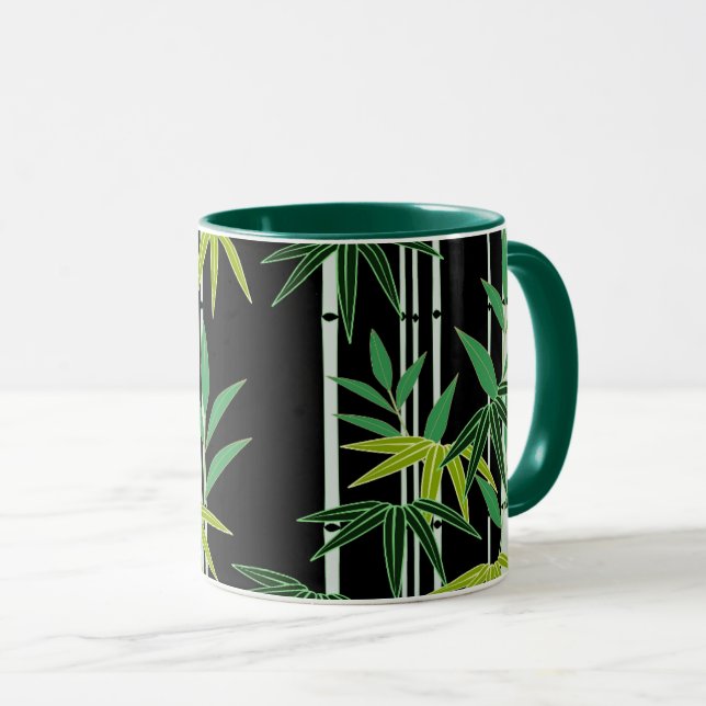 Decorative Bamboo Mönster Mugg (Framsida höger)