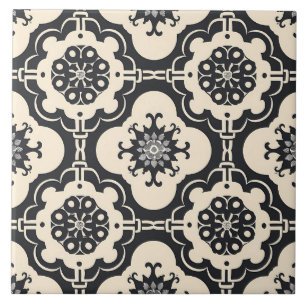 Decorative Baroque Arabesque mönster Kakelplatta