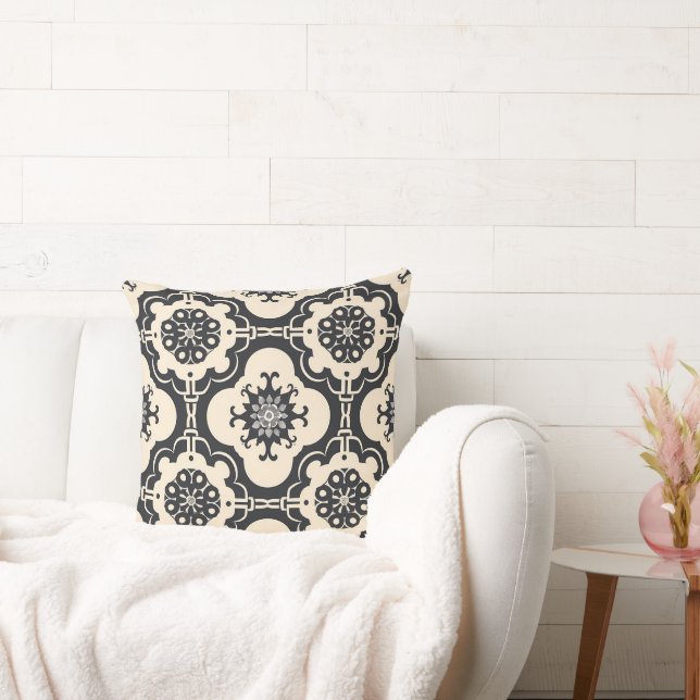 Decorative Baroque Arabesque mönster Kudde (Soffa)