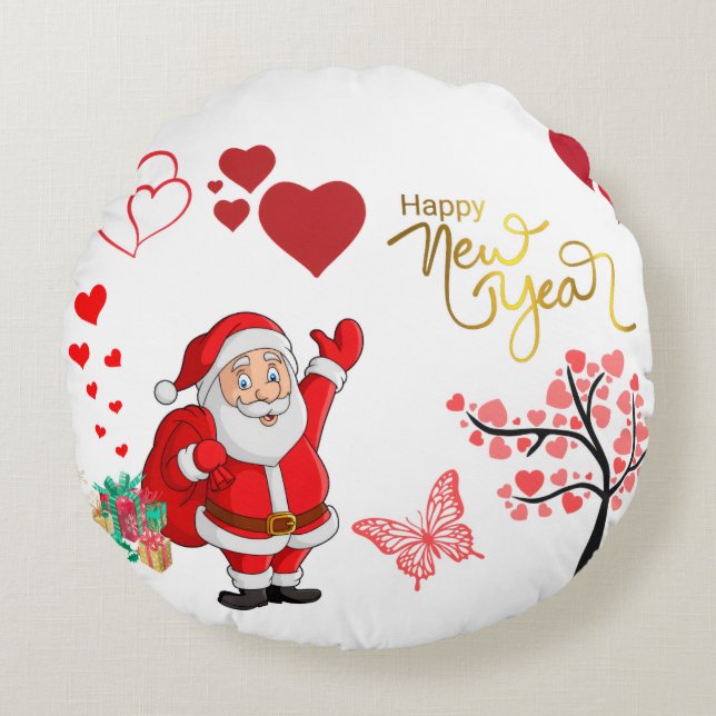 Decorative Bed & Sofa Pillow Rund Kudde (Framsidan)