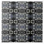 Decorative black and white pattern kakelplatta<br><div class="desc">Decorative black and white pattern,  popular.</div>