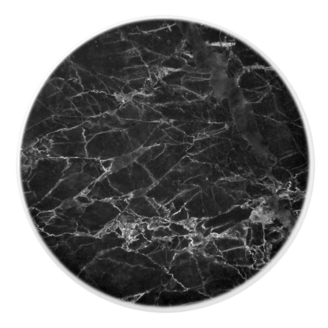 Decorative Black Marble Struktur Knopp (Framsidan)