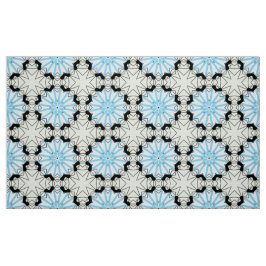 Decorative blue and black geometric pattern  tyg