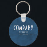 Decorative Blue Company Namn Nyckelring<br><div class="desc">Decorative Blue Company Namn Nyckelring av Affärskortet Store.</div>
