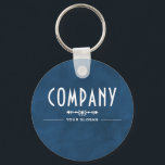 Decorative Blue Company Namn Nyckelring<br><div class="desc">Decorative Blue Company Namn Nyckelring av Affärskortet Store.</div>