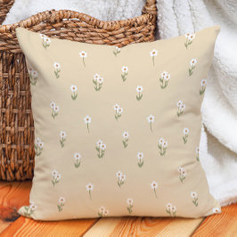 Decorative Boho Ditsy Floral Cottagecore Neutral Kudde