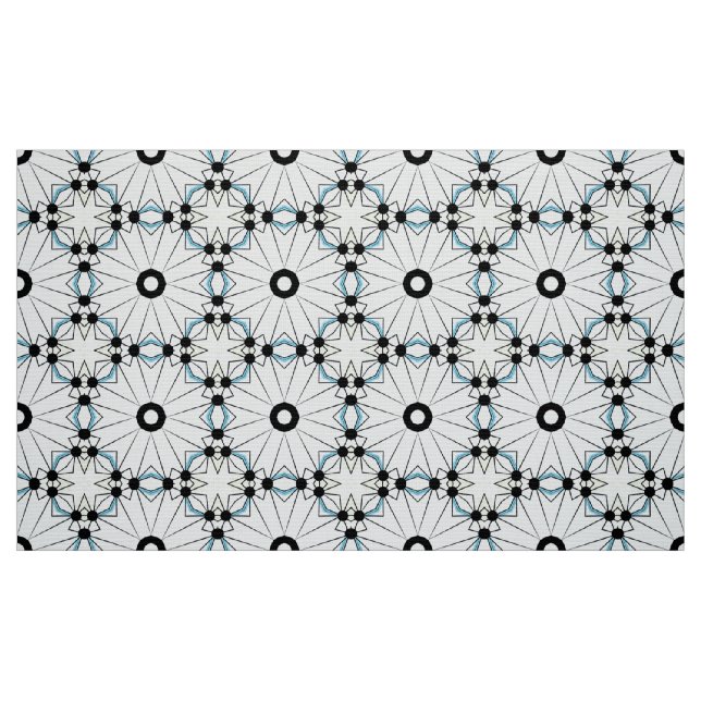 Decorative circular node & star geometric pattern tyg (Fat Quarter)