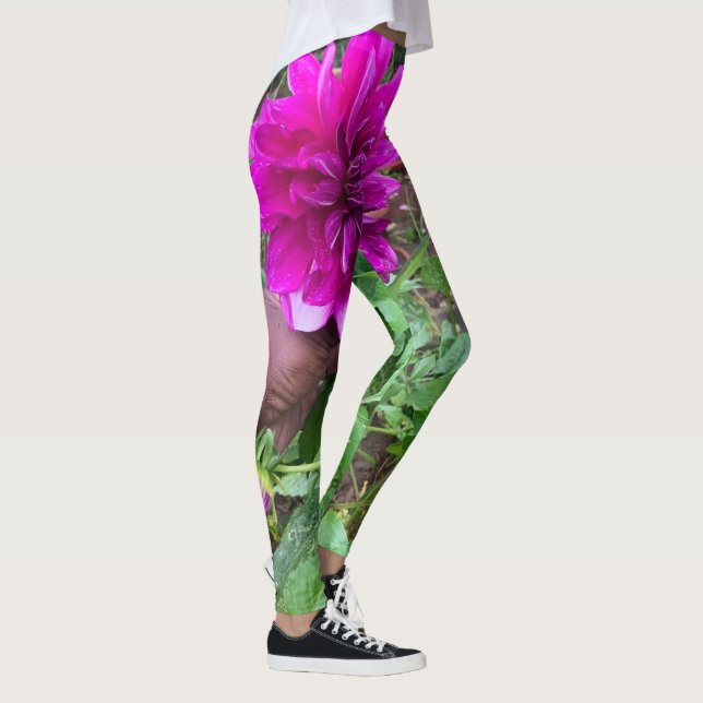 Decorative Dahlia Leggings (Höger)