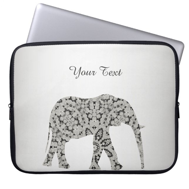 Decorative Elephant Laptop sleeve (Framsidan)