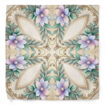 Decorative Floral Bandana