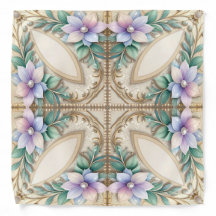 Decorative Floral Bandana