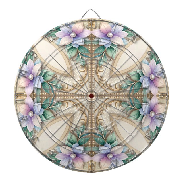 Decorative Floral Dartboard Darttavla (Framsidan)