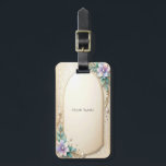 Decorative Floral Frame with Pearls Luggage Tag Bagagebricka<br><div class="desc">Beautiful Decorative Floral Frame with Pearls Luggage Tag</div>