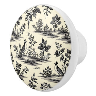 Decorative French toile pattern Knopp