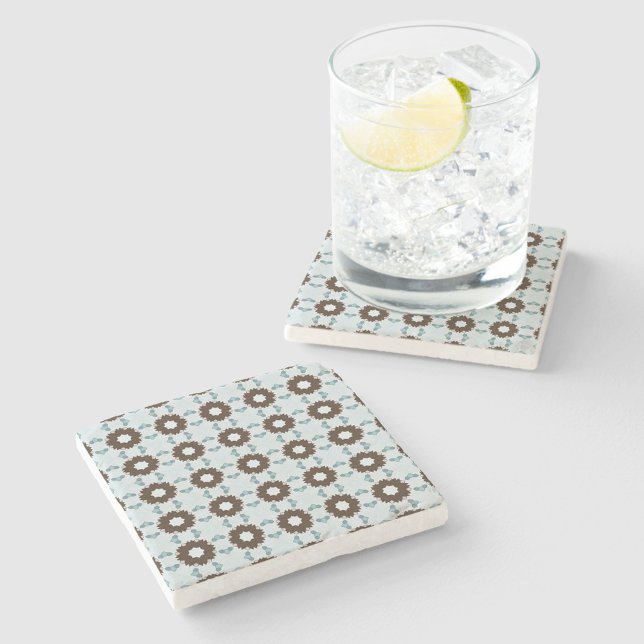 decorative  geometric pattern stone coaster  stenunderlägg (Skapare uppladdad)